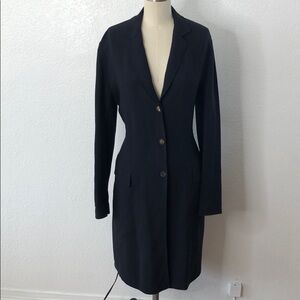 Lafayette 148 navy blue blazer coat 10